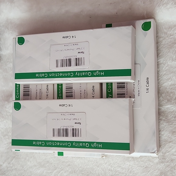 Audio Stereo iPhone 1/4 Connector Headphone, Amplifier etc.. 3.3ft - Picture 4 of 4